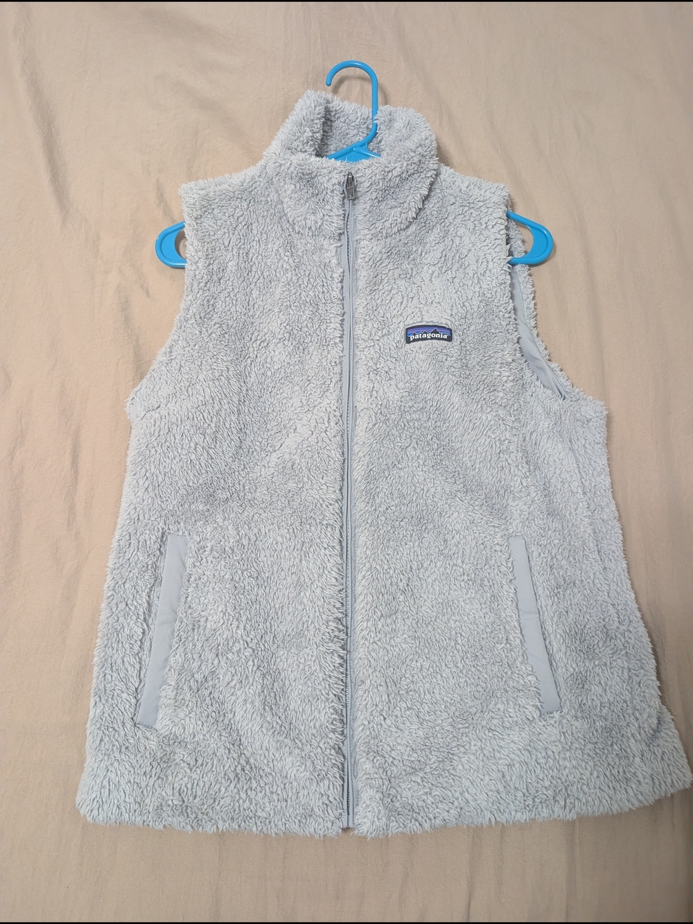 Patagonia Women's Light Gray Sherpa Fleece Vest